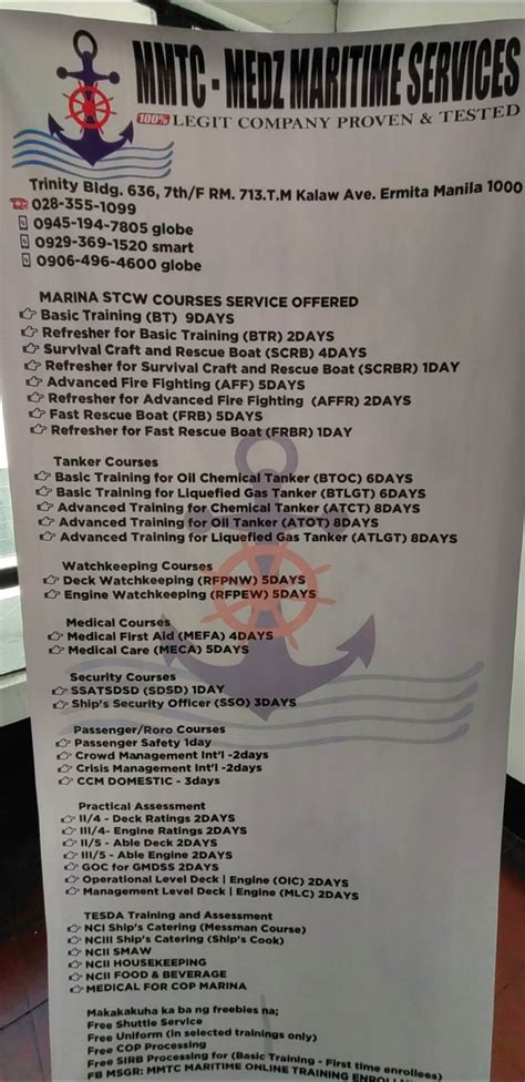 MMTC Maritime Online Training Enrollment .